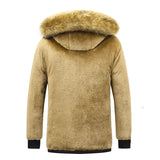 FOESCE Thick Warm Winter Parka Men Fleece Hooded Men Winter Jacket Coat Military Cargo Jackets Mens Plus Size 8XL Velvet Warm Coat