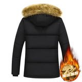 FOESCE Thick Warm Winter Parka Men Fleece Hooded Men Winter Jacket Coat Military Cargo Jackets Mens Plus Size 8XL Velvet Warm Coat