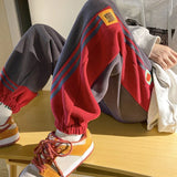 FOESCE Trousers Jogger Sweatpants For Men Track Cotton Male Sweat Pants Sport Harem Athletic Trend Popular Korean Style Y2k Elastic