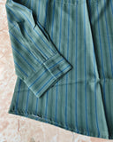 FOESCE Vintage High Striped Shirt Jacket Men's Loose Ins Long Sleeved Top Tops Shirts for Men Clothing Camisas y Blusa