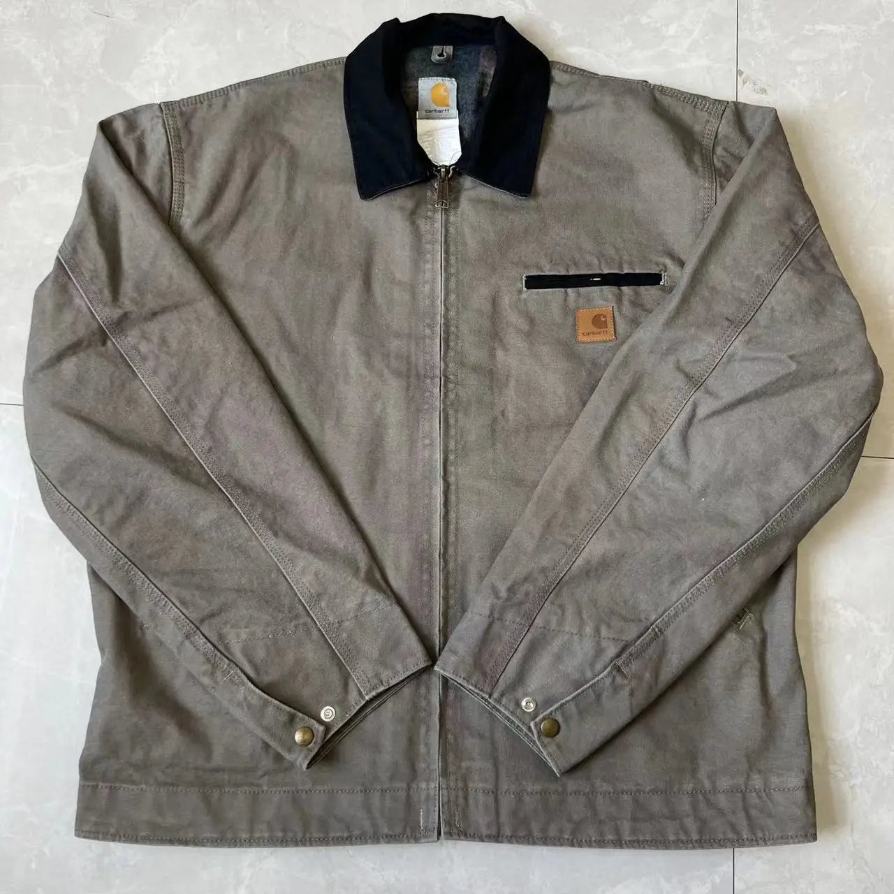 FOESCE Washed Vintage Distressed Denim Canvas Work Jacket Denim Jacket Men  Jackets for Men  Winter Jacket Men