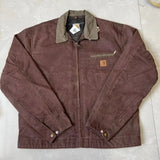 FOESCE Washed Vintage Distressed Denim Canvas Work Jacket Denim Jacket Men  Jackets for Men  Winter Jacket Men