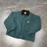 FOESCE Washed Vintage Distressed Denim Canvas Work Jacket Denim Jacket Men  Jackets for Men  Winter Jacket Men