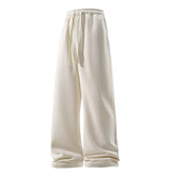 FOESCE Wide Leg Pant Fashion Causal Breathable Men Sweatpant Male Autumn Versatile Elastic High Waist Drawstring Loose Straight Trouser