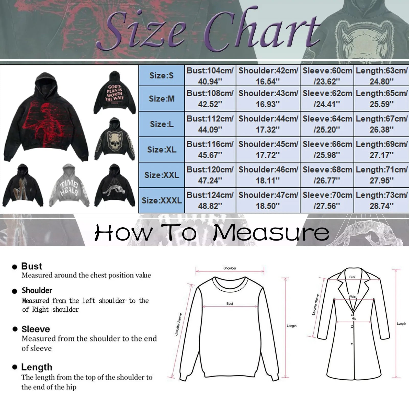 FOESCE Winter Casual Oversize Hooded Sweatshirt Wicked Movie Gothic Vintage Y2k Jacket Tracksuit Print Fleece Hoodie Woman Clothing Top