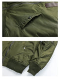 FOESCE Winter New Thick Windproof and Warm Men's Jacket, Retro Fashionable Loose Solid Color Workwear, Winter Cotton Jacket