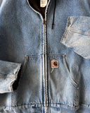 FOESCE Winter New Workwear Denim Jacket Retro Men's and Women's Lapel Loose Trendy Casual Y2k Denim Jacket Top Denim Jacket Men