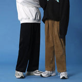Winter Thick Corduroy Pants Men Warm Vintage Casual Pants Men Japanese Streetwear Loose Wide Leg Pants Men Thicken Trousers
