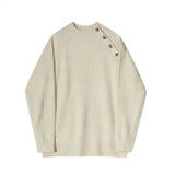 FOESCE Winter men's lazy sweater High quality acrylic fabric Korean version of niche design sense of semi-turtleneck sweater size 2XL