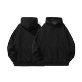 FOESCE Women Print Coats Hooded Sweatshirts Long Sleeve Thick Casual Splice Jackets High Street Pockets Solid Sweatshirt Outerwear
