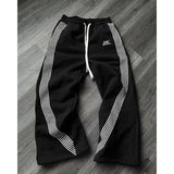 FOESCE Y2K Baggy Pants Men Clothing Harajuku camouflage double Embroidered waist vintage Streetwear sports High waisted Wide Leg Pants