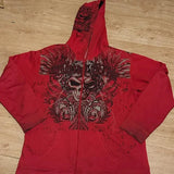 FOESCE Y2K Fashion Hip Hop Gray Stitching Embroidered Hooded Sweater Loose Casual Hooded Sweatshirt Gothic Street Retro Women Clothing