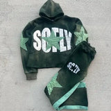 FOESCE Y2K Gothic Retro Harajuku Embroidered Letters Super Dalian Hoodies for Men and Women American Hip-hop New Trend Sports Hoodies