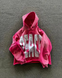 FOESCE Y2K Gothic Retro Harajuku Embroidered Letters Super Dalian Hoodies for Men and Women American Hip-hop New Trend Sports Hoodies