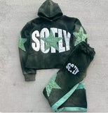 FOESCE Y2K Gothic Retro Harajuku Embroidered Letters Super Dalian Hoodies for Men and Women American Hip-hop New Trend Sports Hoodies