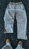 FOESCE Y2K Pants New Fashion Simple Striped Straight Casual Pants Women Retro Streetwear Hip-hop Korean Street Couple Loose Sweatpants
