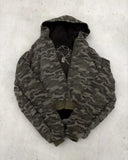 FOESCE Y2K Retro Camouflage Reversible Jackets Warm Jacket for Women and Men Street Coats Clothes Harajuku Hip-Hop Casual Street Wear