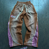 FOESCE Y2k Fashion Stripes Pants New American Trend Hip Hop Men Women Jogger Drawstring Sweatpants Oversize Cargo Trousers Streetwear