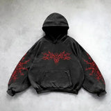 FOESCE Y2k Hoodie New Leaf pattern Camouflage Loose Sweatshirt Mens Womens American Retro Street Hip Hop Streetwear Unisex Camo Hoodies