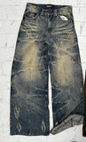 FOESCE Y2k Jeans Retro Distressed High Waisted Baggy Jeans Punk Hip Hop Men Women Wide Leg Straight Denim Pants Slouchy Streetwear