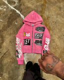 FOESCE Y2k Streetwear Retro Men Embroidery Personalized Diamond Oversized Hoodie Men Women Harajuku Gothic Casual Sweatshirt