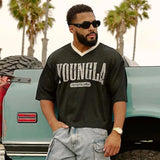 FOESCE YA T-shirts Men Summer New Sports Leisure Round Neck Fashion Loose And Comfortable Clothing Gym Running Shirts man