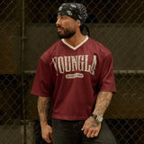 FOESCE YA T-shirts Men Summer New Sports Leisure Round Neck Fashion Loose And Comfortable Clothing Gym Running Shirts man