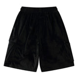 Cargo Shorts Harajuku Hip Hop Side Pockets Velvet Baggy Short Pants Fashion Jogging Summer Loose Streetwear Men Pant