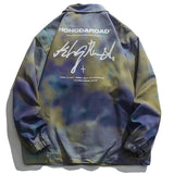 Spring Letter Printed Bomber Jacket Men Button Coat Baggy Outerwear Fashion Harajuku Streetwear Clothing Tops Male Plus Size 5XL
