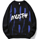 Foesce Plus Size Cotton Sweatshirts Men New Hip Hop Streetwear Letter Print Casual Oversized Hoodie Male Pullover Tops 8XL