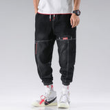 Foesce New Streetwear Hip Hop Cargo Pants Men's jeans Cargo Pants Elastic Harun pants Joggers Pants In Autumn and Spring Men Cloth