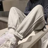 Men's Sweatpants Autumn and Winter Sweatpants Loose Plus Velvet Thickened Sweatpants Men Joggers  Mens Pants