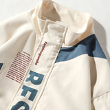 Foesce Bomber Jacket Men Letter Printed Outerwear Streetwear Fashion Plus Size Loose Windbreaker Coat Male Clothing 5XL