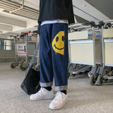 Foesce Straight-leg Jeans Men's Autumn/winter New Jeans Casual Pants Hip Hop Pants  Bell Bottom Jeans  Distressed Jeans