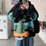 Cute Cartoon Hoodie Streetwear Boy Japanese Hip Hop Sweatshirt Men Fashion Tops Casual Funny Spring Autumn Harajuku Clothes Male