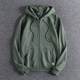 Autumn Men's Sweatshirt Hooded Fashion Basic Solid Color All-Matched Youth Male Coat Fitness Running Sport Cardigan Outfits Tops
