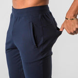 Foesce New Muscle Fitness Running Training Sports Cotton Trousers Men's Breathable Slim Beam Mouth Casual Health Pants