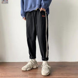 Men Women Autumn Pants Korean Trend Oversized Hip Hop Straight Cargo Trousers 2023 Spring Ankle-length Sports Casual Preppy Pant