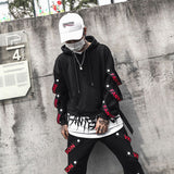 Hoodies Male Hip Hop Punk Streetwear Pullover Fashion Casual Sweatshirts Black Color Sweatshirt Hot Spring Autumn Boy Girl Top