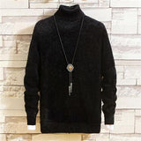 Man Winter Sweater High Collar Black Mohair Sweatshirt Slim Fit Pullover Long Sleeve Thermal Sweater Sweater Designers Mens