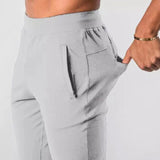 Foesce New Muscle Fitness Running Training Sports Cotton Trousers Men's Breathable Slim Beam Mouth Casual Health Pants