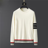 Foesce new Winter Thickness Pullover Men O-neck Solid Long Sleeve Warm Slim Sweaters Men's Sweater Pull Male Clothing Cotton Wool