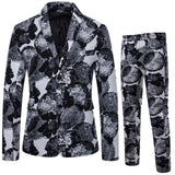 Foesce New Men's Fashion Suit Two-piece Casual Suit  Fashion Men Blazer Mens Suits with Pants