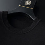 Foesce new Winter Thickness Pullover Men O-neck Solid Long Sleeve Warm Slim Sweaters Men's Sweater Pull Male Clothing Cotton Wool