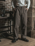 Foesce Bronson 1920s Pinstripes Working Class Pants Men Vintage Gentlemen Suit Trousers