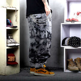 Foesce New Fashion Camouflage Jeans Men Casual Denim Pants Straight Loose Baggy Trousers Streetwear Men Clothing Plus Size Jeans