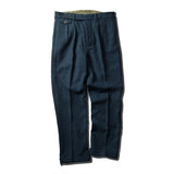 Men's' Tweed High Waist Straight Pants Classic and Essential Wool Trousers Vintage Amekaji Overalls Warm Winter Male Clothing