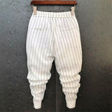 Summer Pants Men Stripe Printing Slim Trousers Trendy Korean Fashion Youth Men's Harem Pants Big Size Pantalones De Hombre