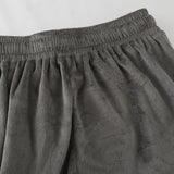 Cargo Shorts Harajuku Hip Hop Side Pockets Velvet Baggy Short Pants Fashion Jogging Summer Loose Streetwear Men Pant
