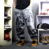 Foesce New Fashion Camouflage Jeans Men Casual Denim Pants Straight Loose Baggy Trousers Streetwear Men Clothing Plus Size Jeans
